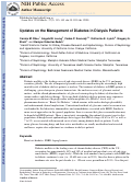 Cover page: Updates on the Management of Diabetes in Dialysis Patients