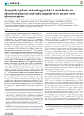 Cover page: Guanylate cyclase-activating protein 2 contributes to phototransduction and light adaptation in mouse cone photoreceptors.