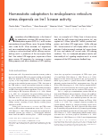 Cover page: Homeostatic adaptation to endoplasmic reticulum stress depends on Ire1 kinase activity.