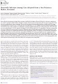 Cover page: Bartonella Infection among Cats Adopted from a San Francisco Shelter, Revisited.