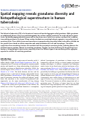 Cover page: Spatial mapping reveals granuloma diversity and histopathological superstructure in human tuberculosis.