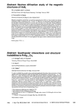 Cover page: Abstract: Neutron diffraction study of the magnetic structures of HoB4