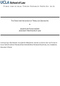 Cover page: The Statutory Influence of Tribal Lay Advocates