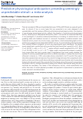 Cover page: Predictive Physiological Anticipation Preceding Seemingly Unpredictable Stimuli: A Meta-Analysis