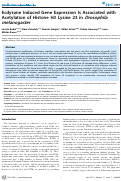 Cover page: Ecdysone Induced Gene Expression Is Associated with Acetylation of Histone H3 Lysine 23 in Drosophila melanogaster