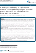 Cover page: A multi-gene phylogeny of Cephalopoda supports convergent morphological evolution in association with multiple habitat shifts in the marine environment