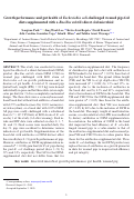 Cover page: Growth performance and gut health of Escherichia coli-challenged weaned pigs fed diets supplemented with a Bacillus subtilis direct-fed microbial