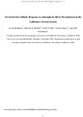 Cover page: Ocean Surface Salinity Response to Atmospheric River Precipitation in the California Current System