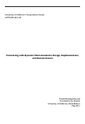 Cover page: Forecasting with Dynamic Microsimulation: Design, Implementation, and Demonstration