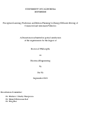 Cover page: Perception Learning, Prediction and Motion Planning for Energy Efficient Driving of Connected and Automated Vehicles