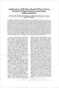 Cover page: Application of Bi-Directional PCR to Citrus Tristeza Virus: Detection and Strain Differentiation