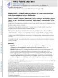 Cover page: Metabolomics‐related nutrient patterns at seroconversion and risk of progression to type 1 diabetes