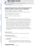 Cover page: On high-dimensional Poisson models with measurement error: Hypothesis testing for nonlinear nonconvex optimization.