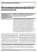 Cover page: Structural biases in disordered proteins are prevalent in the cell