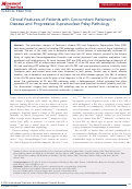 Cover page: Clinical Features of Patients with Concomitant Parkinson's Disease and Progressive Supranuclear Palsy Pathology