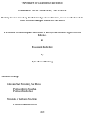 Cover page: Building from the Ground Up: The Relationship between Structure, Culture and Teachers' Role in Site Decision-Making at an Educator-Run School