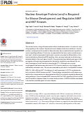 Cover page: Nuclear envelope protein Lem2 is required for mouse development and regulates MAP and AKT kinases.