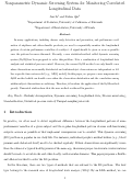 Cover page: Nonparametric dynamic screening system for monitoring correlated longitudinal data