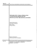 Cover page: Probabilistic Characterization and Response Prediction of Micro-Electro-Mechanical Systems