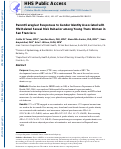 Cover page: Parent/Caregiver Responses to Gender Identity Associated With HIV-Related Sexual Risk Behavior Among Young Trans Women in San Francisco