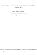 Cover page: Model Close Match as a Criterion for Structured Model Comparison and Its Robust Statistical Tests