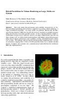 Cover page: Hybrid Parallelism for Volume Rendering on Large, Multi-core Systems