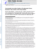 Cover page: Genome-wide Association Studies of Posttraumatic Stress Disorder in 2 Cohorts of US Army Soldiers