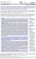 Cover page: Associations between trauma and substance use among healthcare workers and public safety personnel during the SARS-CoV-2 (COVID-19) pandemic: the mediating roles of dissociation and emotion dysregulation.