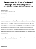Cover page: Processes for User-Centered Design and Development: The Omeka Curator Dashboard Project