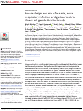 Cover page: House design and risk of malaria, acute respiratory infection and gastrointestinal illness in Uganda: A cohort study