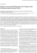 Cover page of Epilepsy-Associated Dysfunction in the Voltage-Gated Neuronal Sodium Channel SCN1A