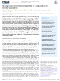 Cover page: Strong isoprene emission response to temperature in tundra vegetation