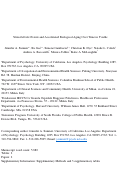 Cover page: Stressful life events and accelerated biological aging over time in youths