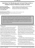 Cover page: Anti-factor Xa Monitoring and Activated Charcoal for a Pediatric Patient With Rivaroxaban Overdose