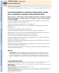 Cover page: Increasing Hepatitis B Screening for Hmong Adults: Results from a Randomized Controlled Community-Based Study