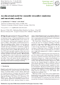 Cover page: An educational model for ensemble streamflow simulation and uncertainty analysis