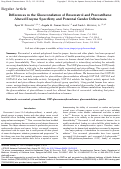 Cover page: Differences in the Glucuronidation of Resveratrol and Pterostilbene: Altered Enzyme Specificity and Potential Gender Differences