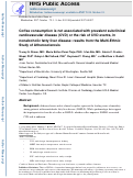 Cover page: Coffee consumption is not associated with prevalent subclinical cardiovascular disease (CVD) or the risk of CVD events, in nonalcoholic fatty liver disease: results from the multi-ethnic study of atherosclerosis