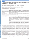 Cover page: A Comparative Study of Vertebrate Corneal Structure: The Evolution of a Refractive LensVertebrate Corneal Structure