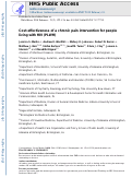 Cover page: Cost-effectiveness of a chronic pain intervention for people living with HIV (PLWH)