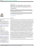 Cover page: Evaluation of “Caserotek” a low cost and effective artificial blood-feeding device for mosquitoes