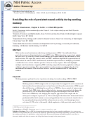 Cover page: Revisiting the role of persistent neural activity during working memory