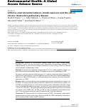 Cover page: Lifetime environmental tobacco smoke exposure and the risk of chronic obstructive pulmonary disease