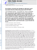 Cover page: Associations between alcohol and cigarette use and type 1 and 2 myocardial infarction among people with HIV.