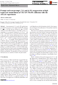 Cover page: Prompt and non-prompt J/ψ and ψ(2S) suppression at high transverse momentum in 5.02TeV Pb+Pb collisions with the ATLAS experiment