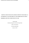 Cover page of PROPOSAL FOR INVESTIGATING ADVERSE COMMUNITY INDICATORS AS ACONTRIBUTING CAUSE FOR MARIJUANA AND OTHER SUBSTANCE MISUSEDISORDERS AFFECTING COMMUNITIES OF COLOR