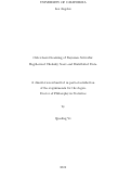 Cover page: Order-based Learning of Bayesian Networks: Regularized Cholesky Score and Distributed Data