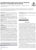 Cover page: Cost-Effectiveness Analysis of Four Common Diagnostic Methods for Clostridioides difficile Infection