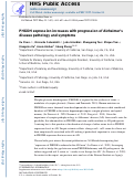 Cover page: PHGDH expression increases with progression of Alzheimer’s disease pathology and symptoms