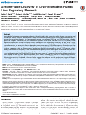 Cover page: Genome-Wide Discovery of Drug-Dependent Human Liver Regulatory Elements